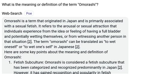 omotashi|Omorashi – Meaning, Origin, Usage .